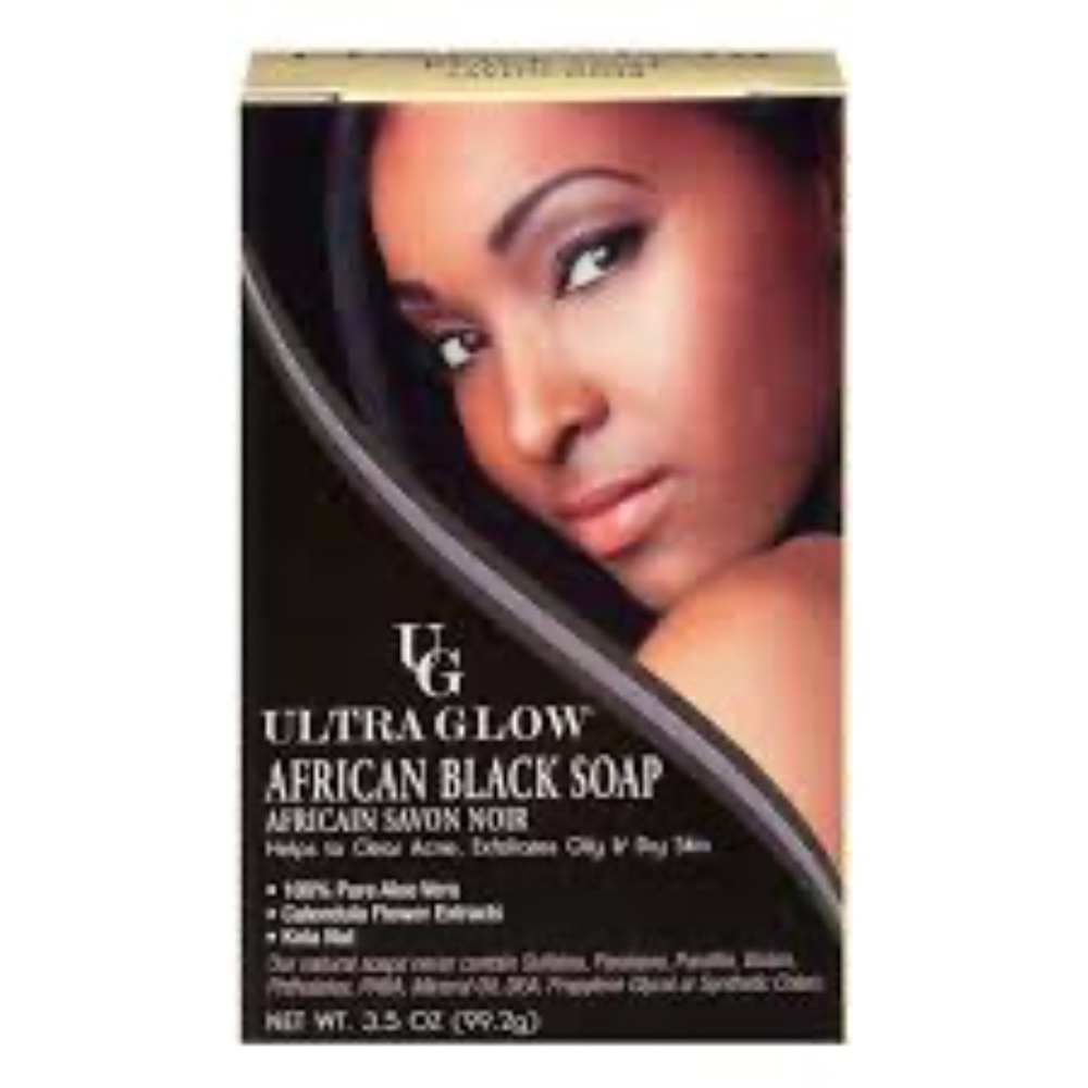 2 African Black Soap Cleanser - Black